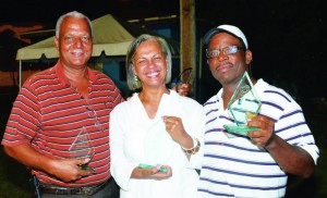 L-R: Frederick Harrigan(receiving award on behalf of Kenneth Harrigan), Pam Webster and Carl Smith