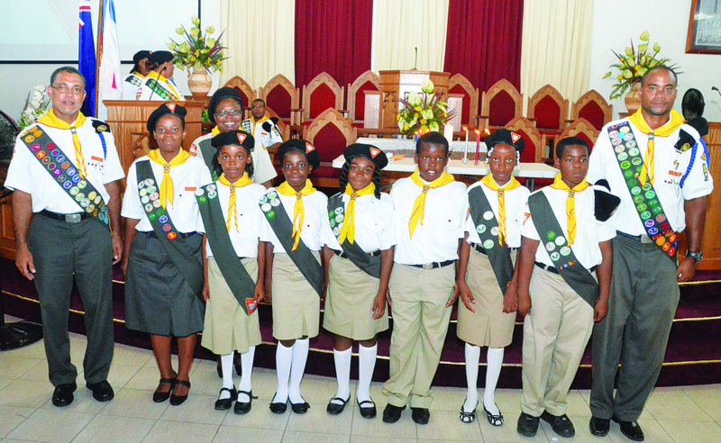 Religion: PATHFINDERS INDUCTED AT SPECIAL SERVICE