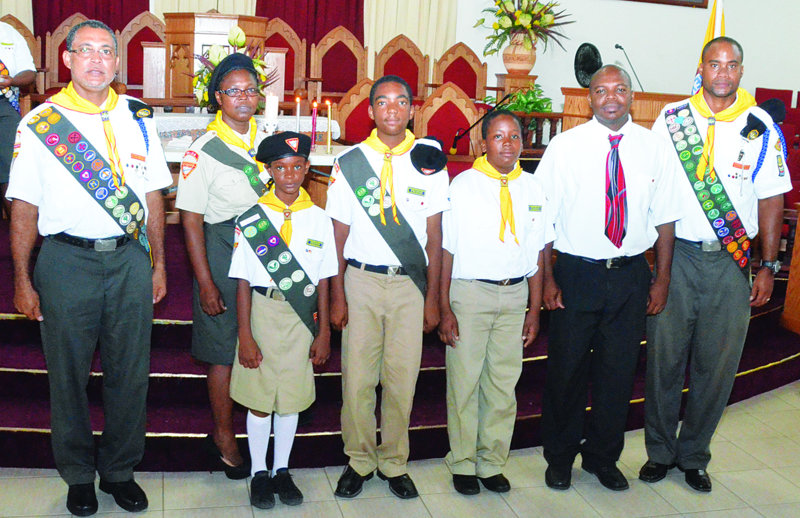 Religion: PATHFINDERS INDUCTED AT SPECIAL SERVICE