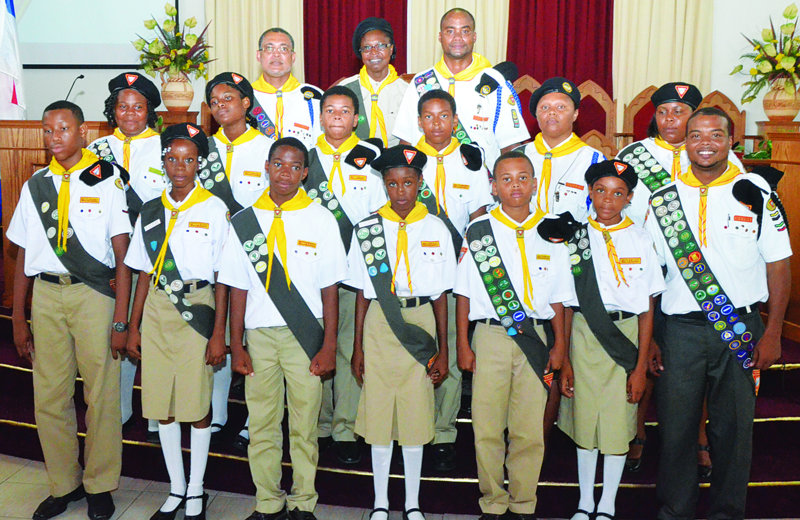 Religion: PATHFINDERS INDUCTED AT SPECIAL SERVICE