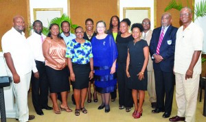 Members of the TVET Council with other education officials