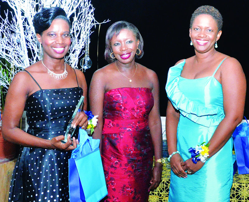 Mrs Rita Carty with Colleen Horsford and Mrs Chanelle Petty-Barrett