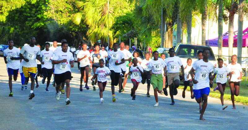 Participants in the Race Against AIDS