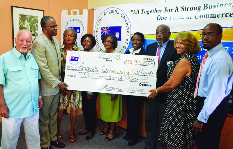 Presentation of Additional Scholarship funds to the Anguilla Community College