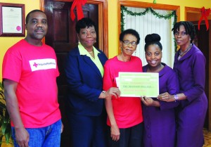 Anguilla Red Cross receiving Donation