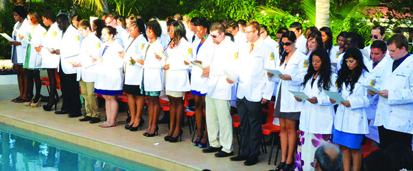 PUBLICITY FOR ANGUILLA AS 69 MEDICAL STUDENTS GET WHITE COATS