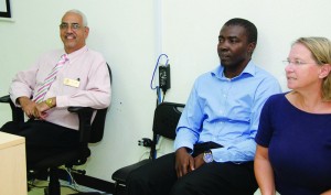 Dr Bernard Ilou and other faculty staff