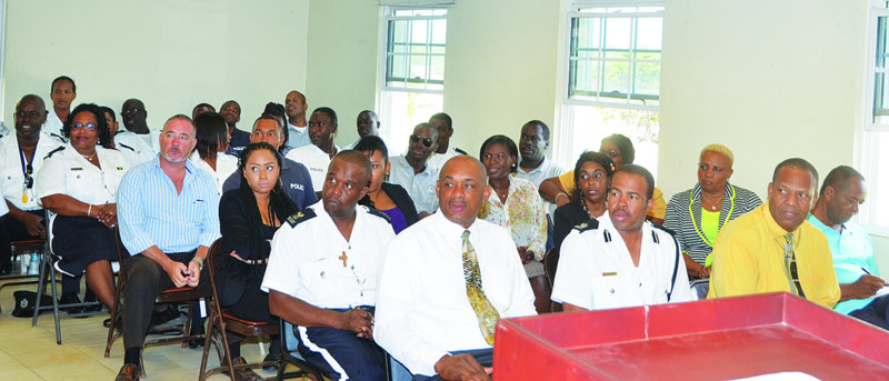 GOVERNOR, MINISTER OF HOME AFFAIRS, GENDER AFFAIRS COORDINATOR ADDRESS POLICE OFFICERS