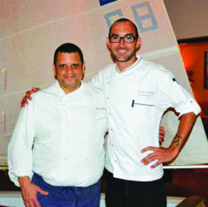 Chef Marc Alvarez (left) and Chef Nick Dellinger (Right) by Peter Parles