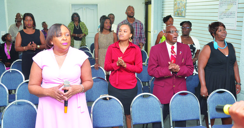 ACAN/NATIONAL AIDS PROGRAMME MAKE PRESENTATIONS AT DESTINY CHURCH