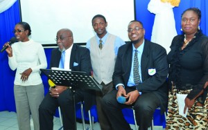 L-R: Mrs. Vanessa Connor, Professor Louden, Pastor Welcome, Dr. Hill and Mrs. Welcome