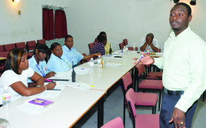 Mr. Damian Barker addressing Workshop Participants