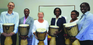 Educators in Drumming Session