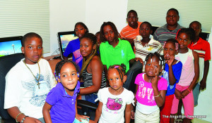 Children in one of the Computer Rooms