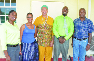 L-R: Ms Jemima Romney, Mrs Tebogo Buntu, Mr. Buntu,  Mr. Haydn Hughes and Mr. Oliver Carty (Mr. Buntu's father)