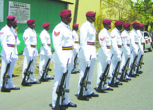 Members of the Antigua & Barbuda Defence Force