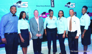 LIME Anguilla's personnel at launch ceremony