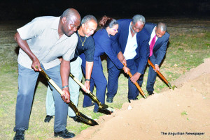 L-R: Hon. Evan Gumbs, Hon. Evans McNiel Rogers, Ms. Angeline Kanhai, Mr. Raymond Guishard and Mr. Damien Hughes