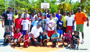 Dr. Webster & Coaches at basketball camp