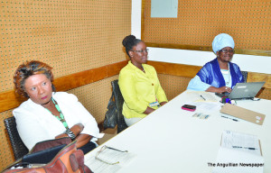 Mrs Sandra Gumbs, Ms Gina Brooks (secretariat members), and  Ms Ijahnya Christian