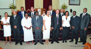 Pastor Berg with Senior & Junior Deacons and spouses