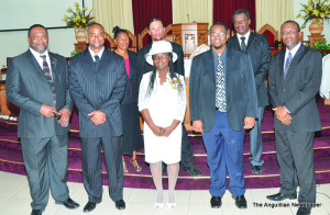 Pastors Trent Berg and Johnson Frederick (visiting) with  Senior and Junior Elders