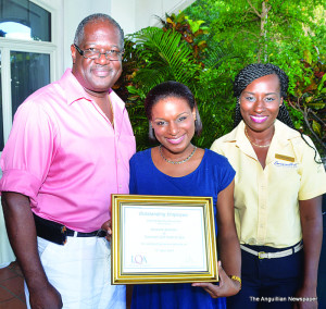 L-R: Chris Richardson, Keresha Webster  and Davida Carter