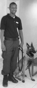 Constable Gumbs with Detective Dog