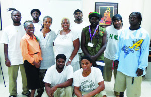 Literary personnel with prison inmates