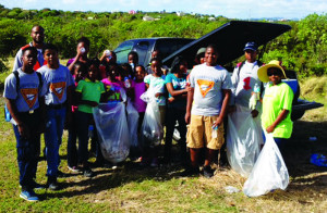 Pathfinders at clean-up