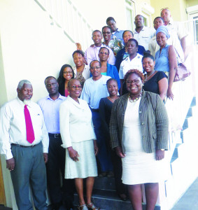 Dr. Hutton (bottom left) Mrs. McKenzie (bottom centre) & Stakeholder Representatives