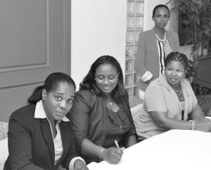 From Left: Mrs Charmaine Rogers, Mrs Aunika Webster-Lake, Dr Bonnie Richardson Lake and Mrs Maeza Demis-Adams