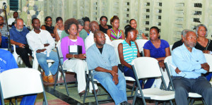 Attendees at the debate