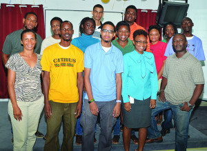 Course participants in entrepreneurship with Mr. Brendan Defoe