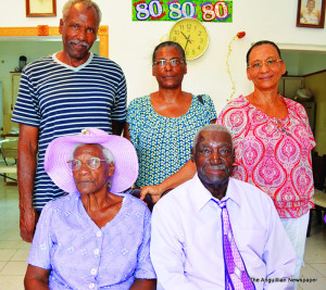 Mrs Proctor with husband, brother and sisters