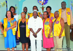 Members of the Lions Clubs with Mr. Kelsick