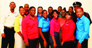 Digicel Staff and Fire Rescue Team