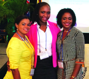 L-R: Mrs Twyla Richardson-Thomas, Ms Arielle Gaskin and  Ms Chantelle Davis