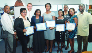 Course participants with Acting Governor, Acting Chief Minister, Attorney General and Ms Yolande Dash