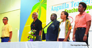 L-R: Mr. Michael Skellekie, Dr. W. Gumbs, Ms. Emma Ferguson,  Dr. Ronya Foy Connor and Mrs. Chanelle Petty Barrett.