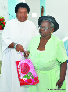 Presentation to Mrs Mabel Gumbs