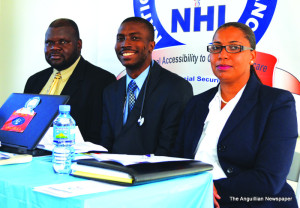 L-R: Minister Evan Gumbs, Dr. Lanny Hobson and  Mrs. Jacqueline Bryan-Niles