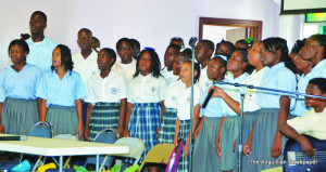 A.L.H.C.S Choir at School's meeting at Church