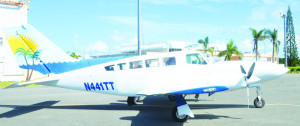 Air Sunshine's nine-seater Cessna 402 Aircraft at the Clayton J. Lloyd International Airport