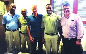 The Viceroy Team: From Left to Right - Hue Carty, Assistant Chief Engineer; Tony Selvaraj, Chief Engineer; Richard Alexander, General Manager; Jason Ruan; Steve Watson,  VP Engineering & Development