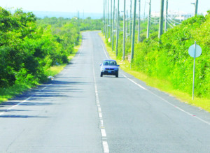 Section of Jeremiah Gumbs Highway