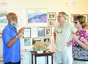 Mr. Colville Petty with Mr. & Mrs Johnson of Upstate New York