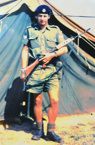 Corporal Parker in Anguilla in 1970