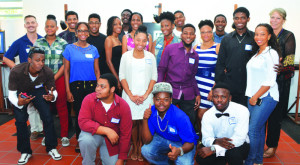 Students with Instructor Mr Jahn (Back row far left)