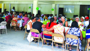 Senior Citizens at luncheon